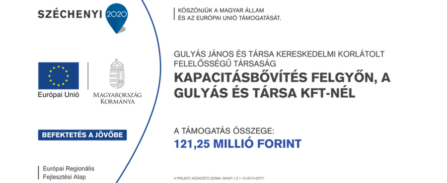 Széchenyi 2020 pályázati támogatás Széchenyi 2020 pályázati támogatás